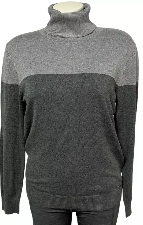 Calvin Klein Women's Colorblocked Turtleneck Sweater