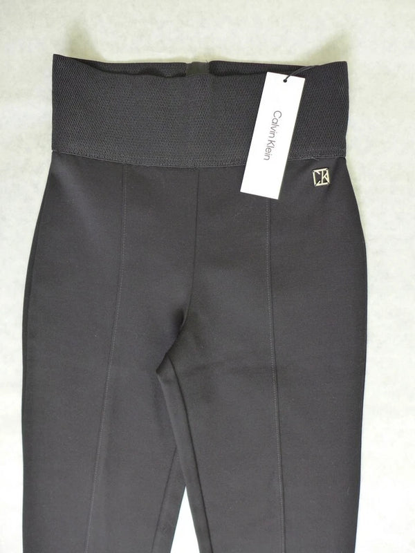 Calvin Klein Women's Modern Essential Power Stretch Legging with Waistband, Black