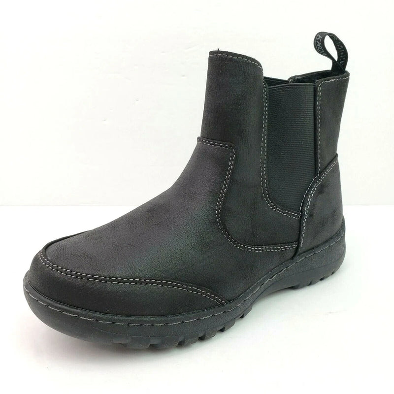 Khombu Women's Black Charlotte Cushioned Footbed Pull-On Boots