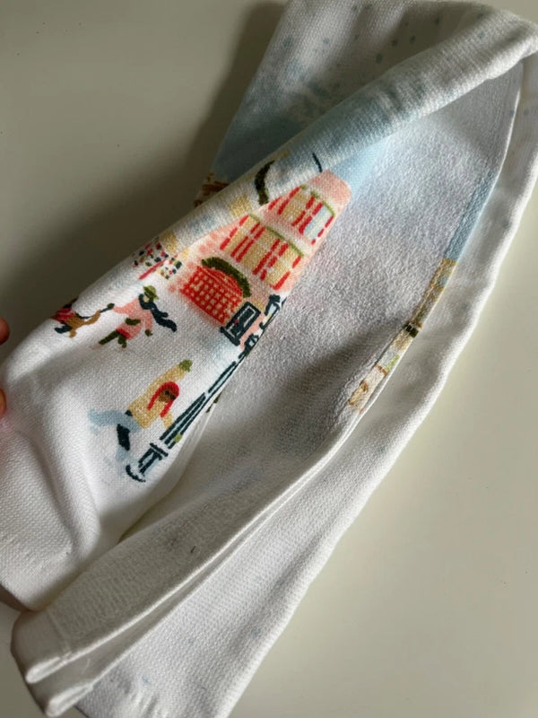 Christmas Winter Wonderland Terry Target Hand Towel Dish New 15 x 25