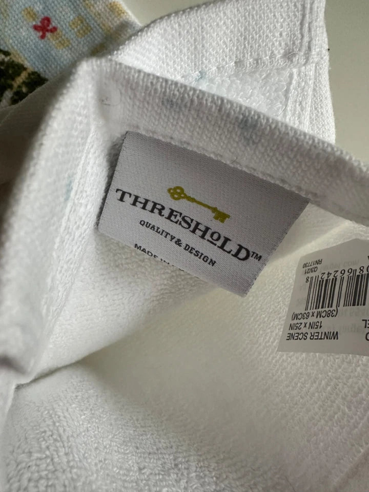 Christmas Winter Wonderland Terry Target Hand Towel Dish New 15 x 25