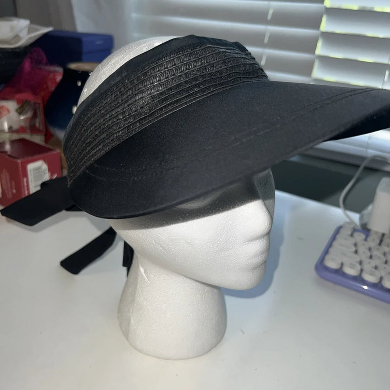INC International Concepts INC Tie-Back Visor, black, NWT