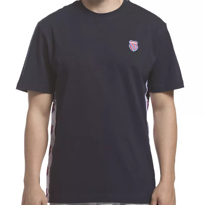 K-Swiss Badged Heather Gray Tee Shirt