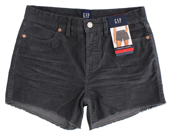 GAP Women's Corduroy Shorts QLS0910S 3.5-Inch Inseam Cut-Off Frayed Hem Shorts