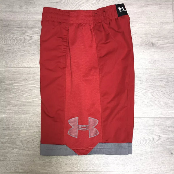 UNDER ARMOUR Shorts MEN Basketball Red Athletic