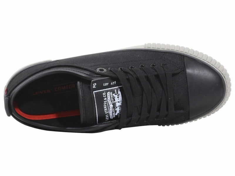 Levis Men's Sneakers Low Top Black/Charcoal