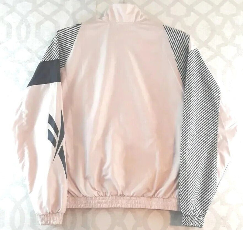Reebok Mens Jacket Size Small Pink /Gray