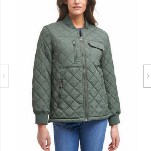 Levi's Ladies Quilted Jacket Sea Green