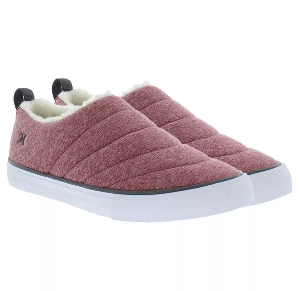 Hurley Women's Arlo Puff Lined Comfortable Indoor Outdoor Shoes - Pink