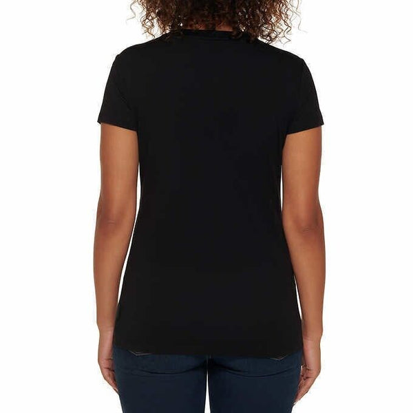 CALVIN KLEIN JEANS Black White Logo Tee Shirt Womens