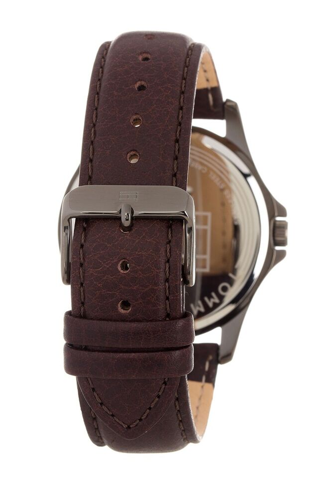 Tommy Hilfiger Men's The Essentials Leather Strap Watch 45mm 1791522