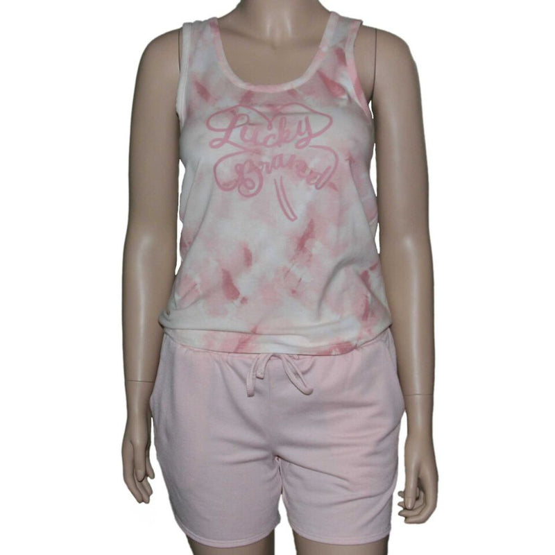 Lucky Brand Ladies 3 piece set pajamas shorts/ tank /tee