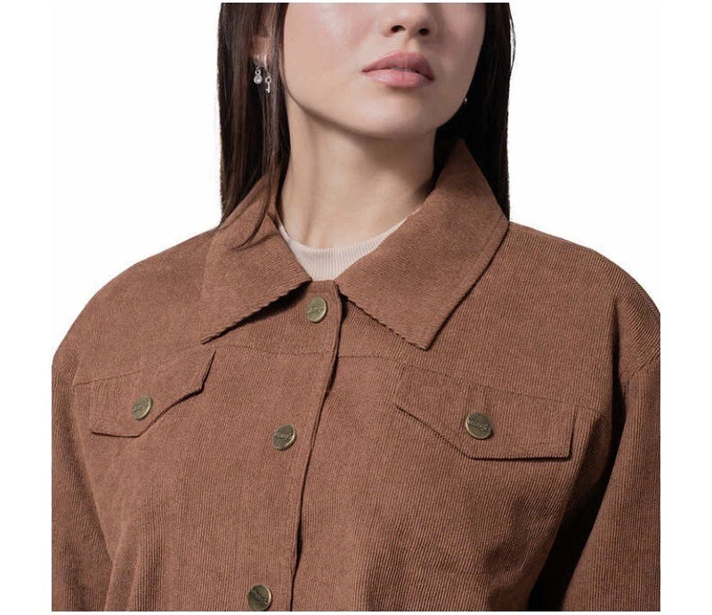 Wrangler Ladies' Corduroy Cropped Shirt Jacket