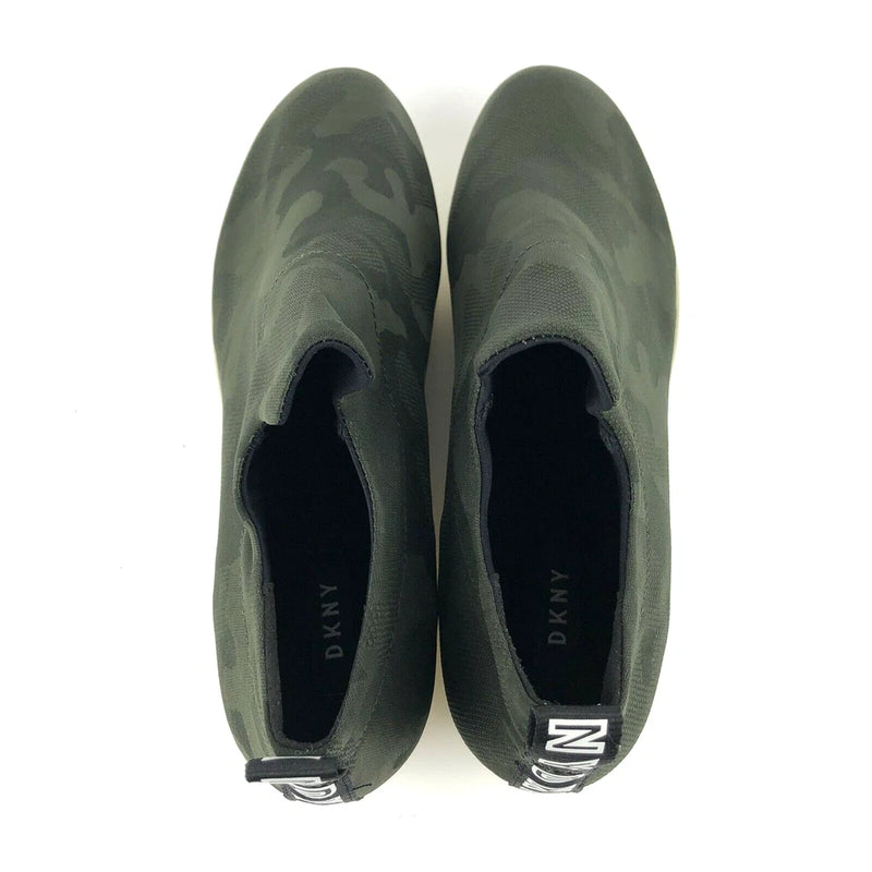 DKNY Women's Angie Low Top Slip-On Wedge Fashion Sneakers (Camo Green)