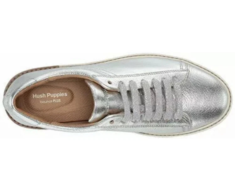 Hush Puppies Women's Sabine Sneaker Silver
