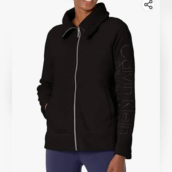 Calvin Klein Performance Women's Tech Fleece Jacket FULL ZIP