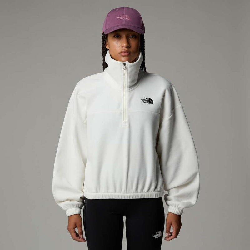 The North Face 100 Glacier Fleece 1/2 Zip Jacket Women’s – White Dune (NF0A89J9QLI)