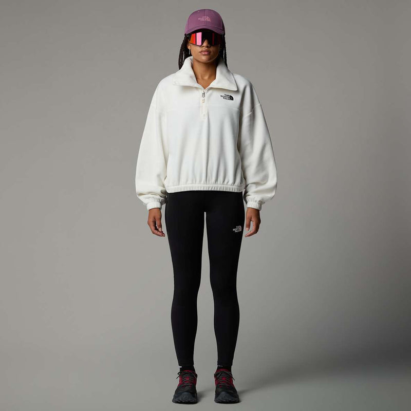 The North Face 100 Glacier Fleece 1/2 Zip Jacket Women’s – White Dune (NF0A89J9QLI)