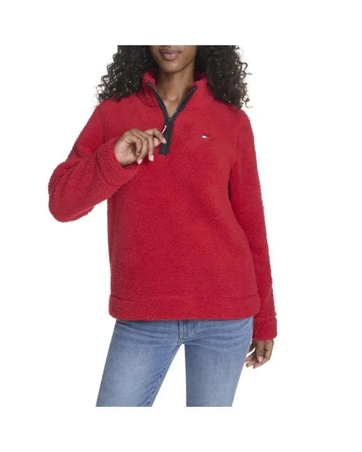 Tommy Hilfiger Sherpa Pull Over Jacket In Fawn