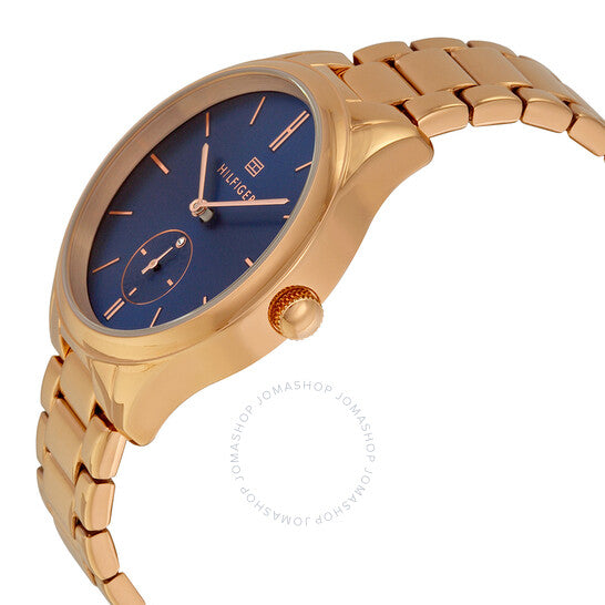 TOMMY HILFIGER Sofia Blue Dial Rose Gold-tone Stainless Steel Ladies Watch