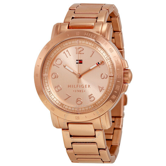 TOMMY HILFIGER  Rose Dial Rose Gold-plated Ladies Watch