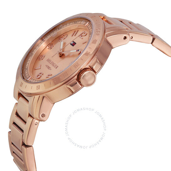 TOMMY HILFIGER  Rose Dial Rose Gold-plated Ladies Watch