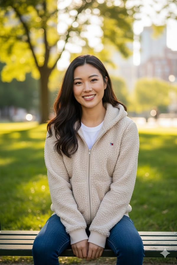 Tommy Hilfiger  faux fur polyester hooded jacket