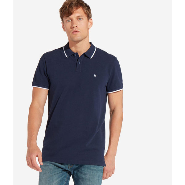 WRANGLER MEN'S RETRO MOD TIPPED PIQUE POLO