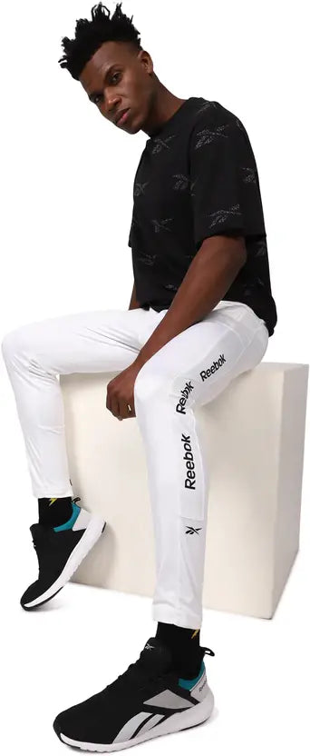 Reebok Men Training Jogging Track Pant Zipper Bottom Leg