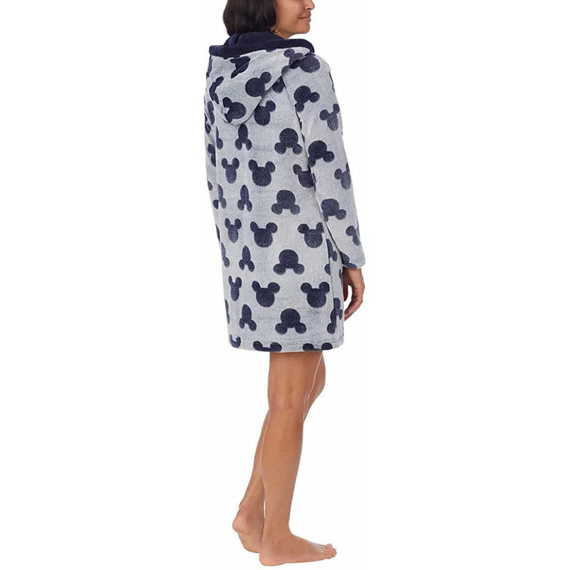 Disney Women's Mickey Mouse Lounger with Sherpa Hood Pajama