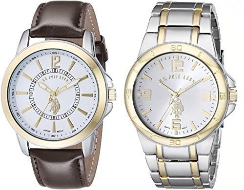 U.S. Polo Assn. Classic Men's USC2254 Set of Two Two-Tone Watches