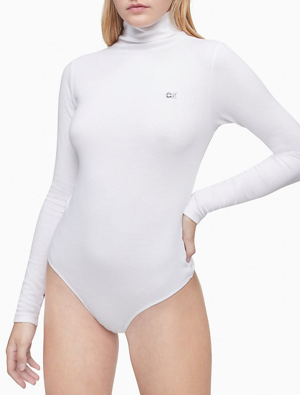 Calvin Klein Solid Mock Neck Bodysuit