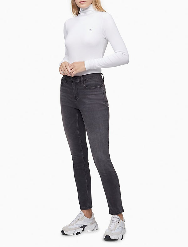 Calvin Klein Solid Mock Neck Bodysuit