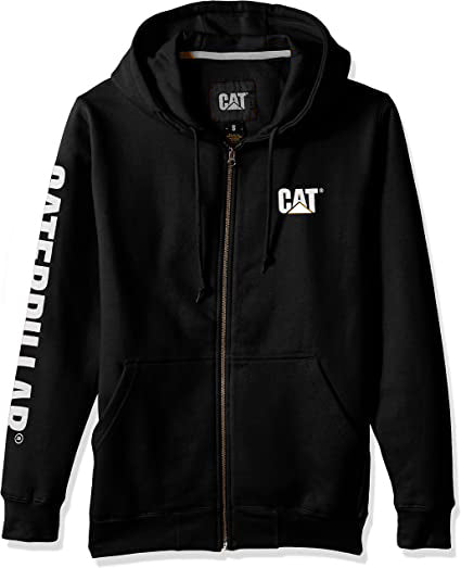 CAT Caterpillar Men's Full Zip Hooded Sweatshirt (Regular and Big & Tall Sizes)