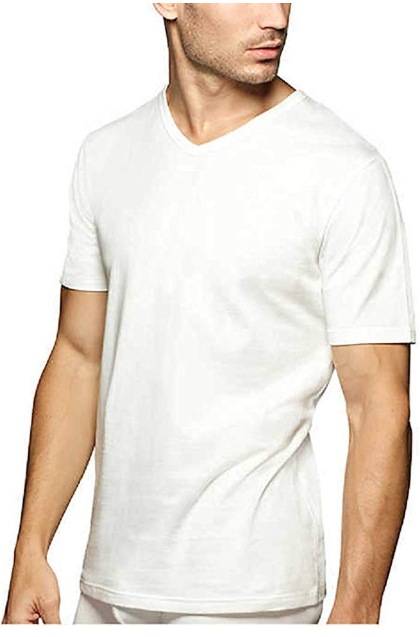 Buffalo David Bitton Mens Short V-Neck Shirt White