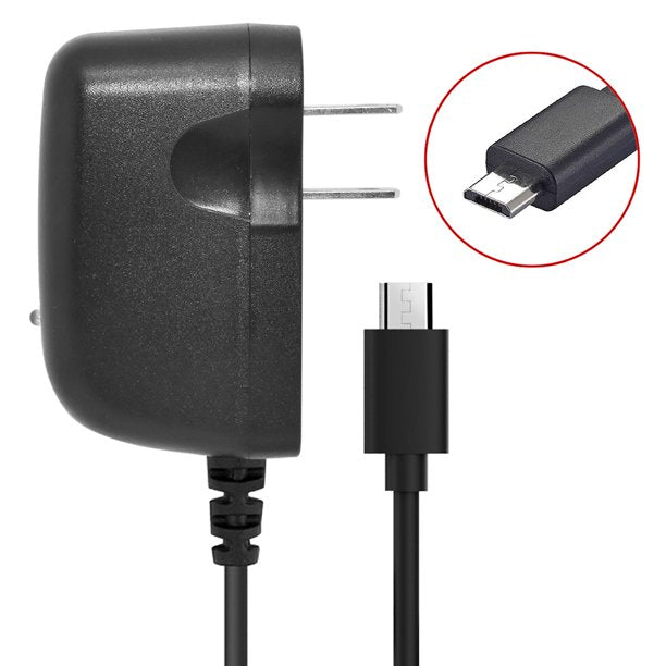 For LG X Venture Premium Home Wall Charger with Built-In Micro USB Cable