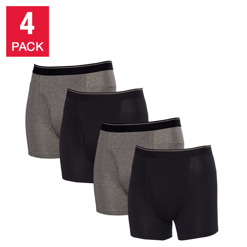 Kirkland Signature Men's 4 Pack Boxer Shorts Multi color