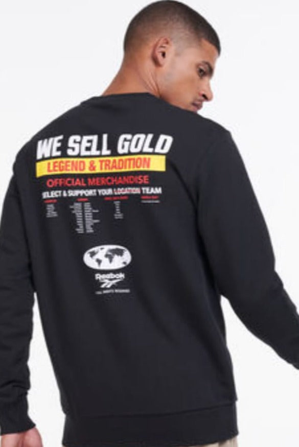 Reebok T-Shirts & Long Sleeves | Classics GP Gold Tee Black/GRAY – Mens|Womens