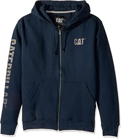 CAT Caterpillar Men's Full Zip Hooded Sweatshirt (Regular and Big & Tall Sizes)