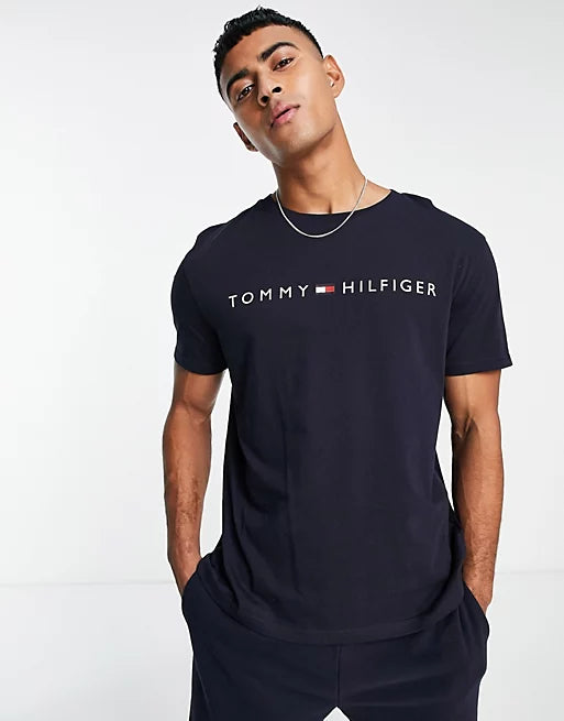 TOMMY HILFIGER Branded Crew Neck Cotton T-Shirt