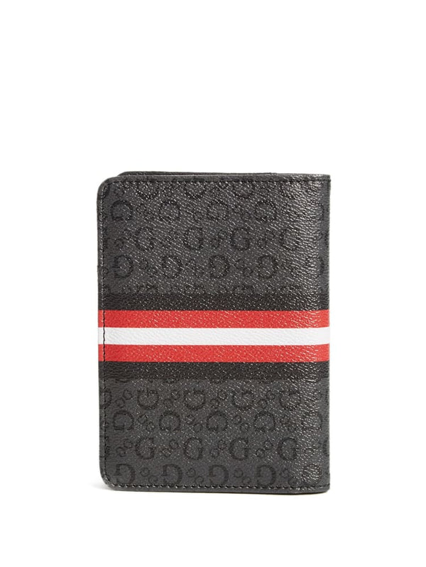 Guess Stripe Logo Passport Case