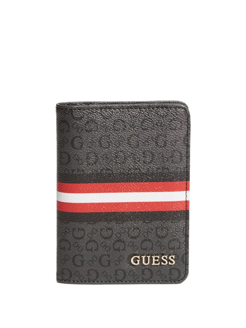 Guess Stripe Logo Passport Case