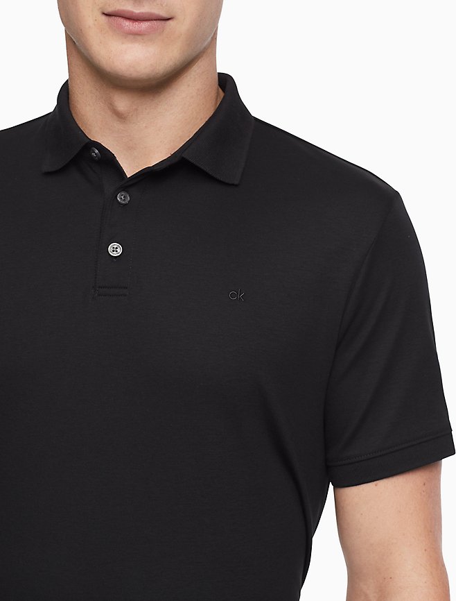 Calvin Klein Regular Fit Liquid Touch Solid Polo Shirt