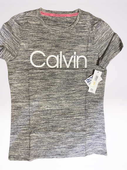 Calvin Klein Jeans Womens Top SHIRT GRAY