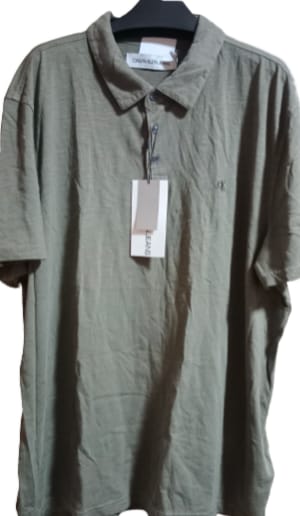 Calvin Klein Liquid Touch Polo Shirt OLIVE