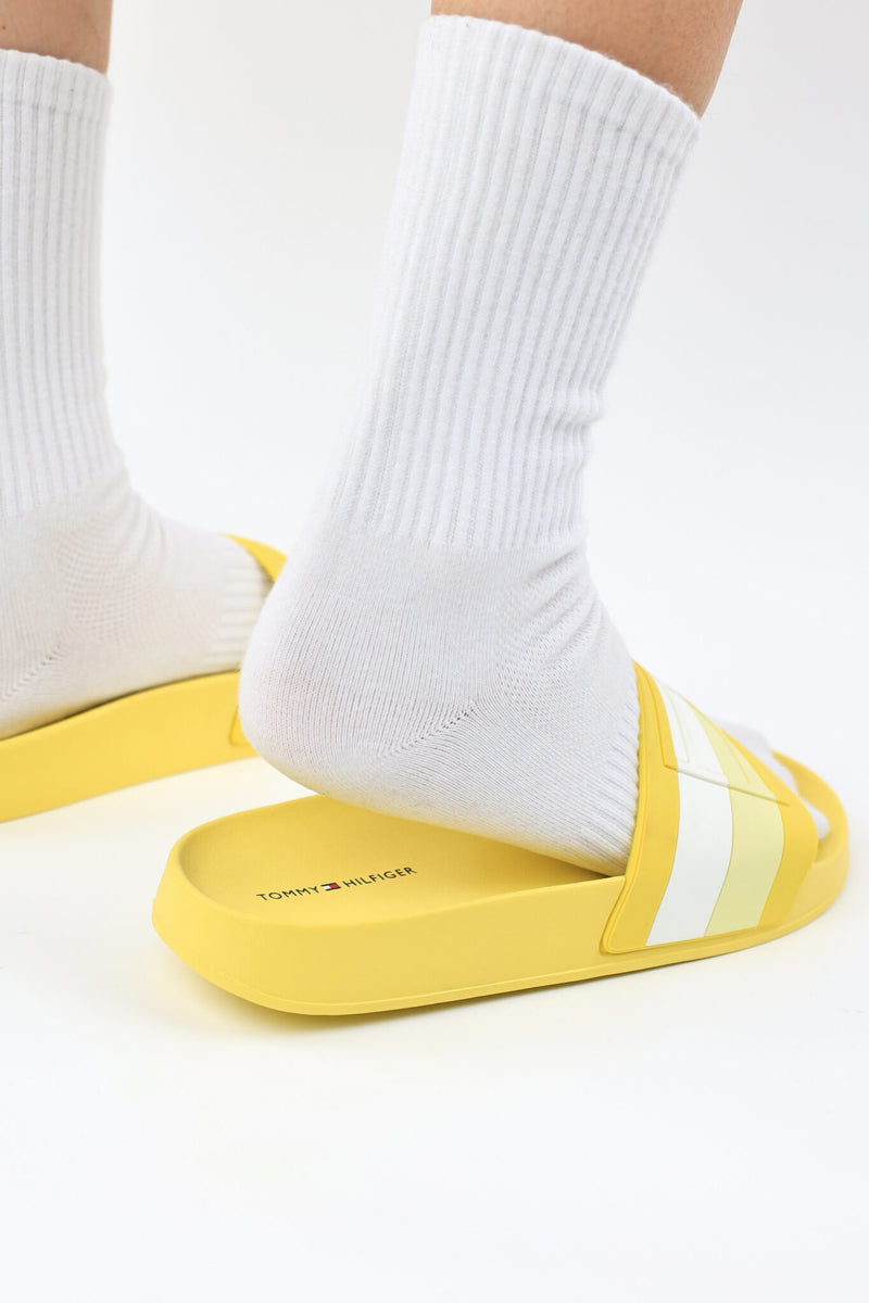 TOMMY HILFIGER – TOMMY HILFIGER SLIDES 008 YELLOW