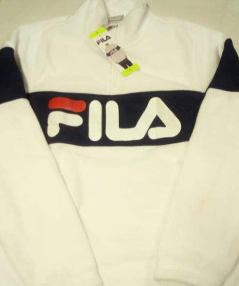 FILA men's long sleeve -sweatshirt-with logo center white