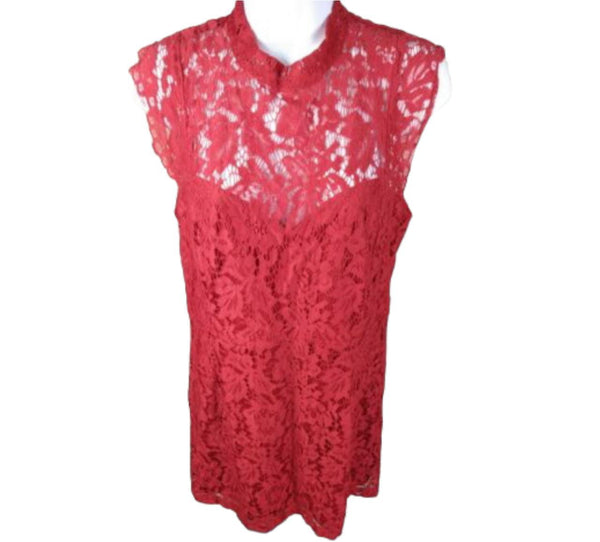 Simply Styled Petites' Lace Body-Con Dress Red