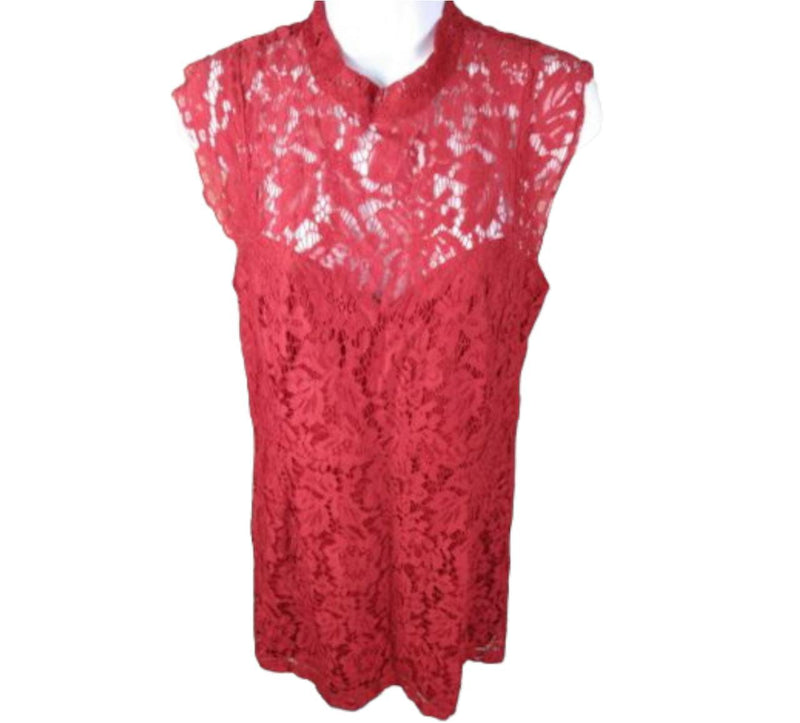 Simply Styled Petites' Lace Body-Con Dress Red