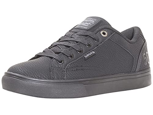 Levi's Mens Jeffrey 501 Waxed NB Casual Sneaker Shoe, Black,